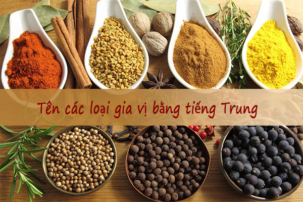 tên các loại gia vị bằng Bwin là gì