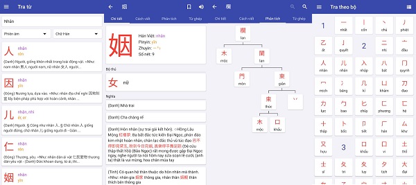 từ điển chữ hán khá hay cho các bạn mới học