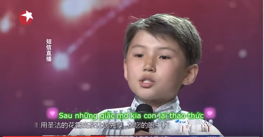hoc tieng trung qua bai hat gap me trong mo
