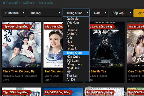trang web xem phim trung quốc chất lượng